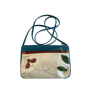 Designer RELIC Genuine Soft Leather Crossover Bee Handbag Multi-color